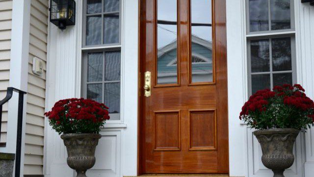 exterior door of a house