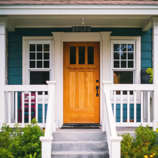 front porch of a house